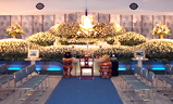 金龍寺大雲閣,生花祭壇大型葬２５０プラン祭壇例