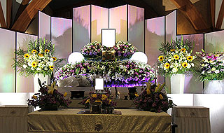 無門庭園：花祭壇家族葬32プラン利用花祭壇