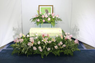 ペットの花祭壇