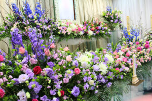 代々幡斎場 セイプレイト花祭壇 １日葬 家族葬 事例